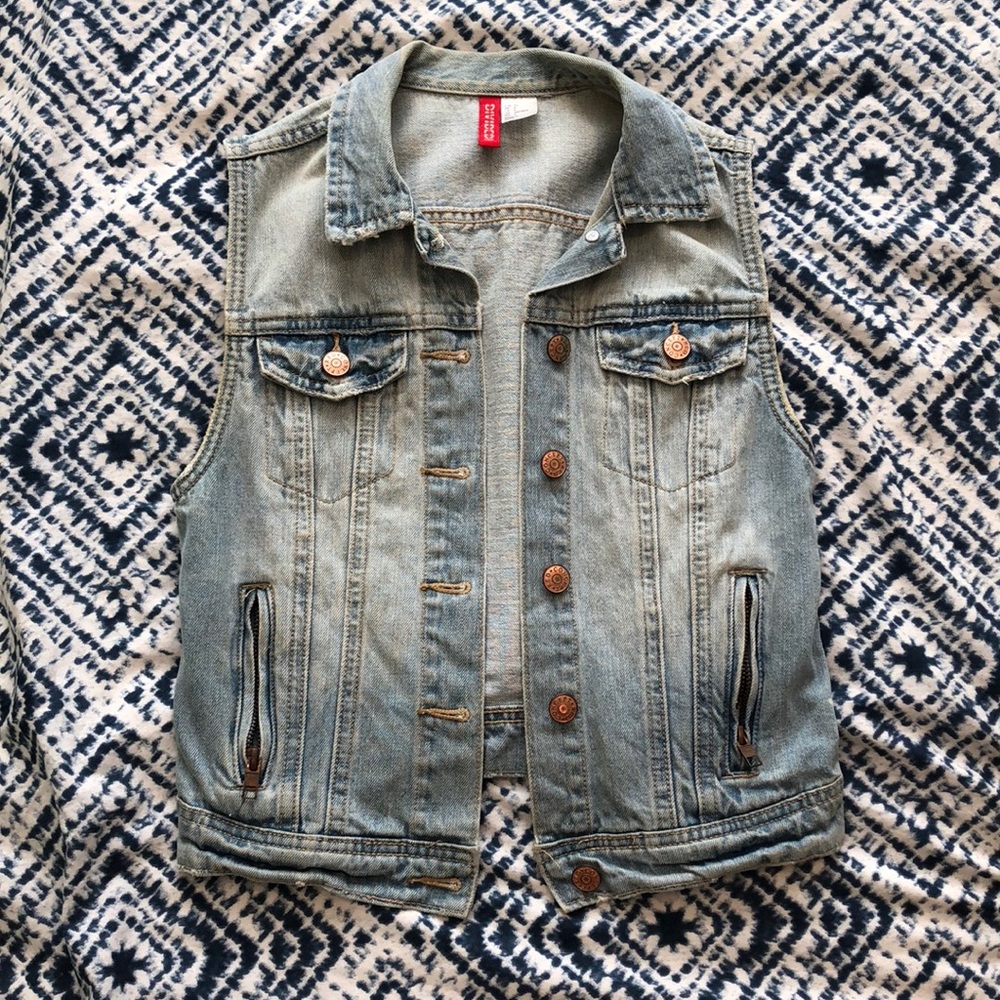 H&M Jean Jacket Vest